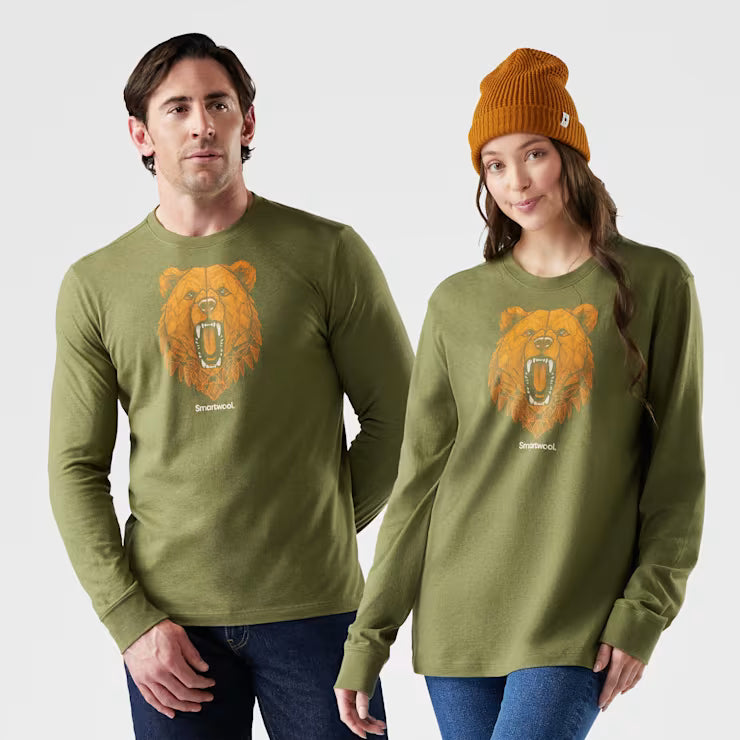 Smartwool Merino Geometric Bear Long Sleeve Graphic Tee
