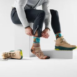 Alternative view of Smartwool Merino Hike Bear Stripe Mid Crew Socks