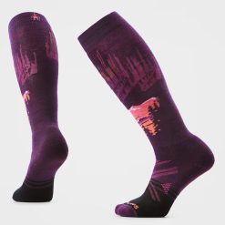 Smartwool Merino Women's Ski Alpine Auroras Over The Calf Socks