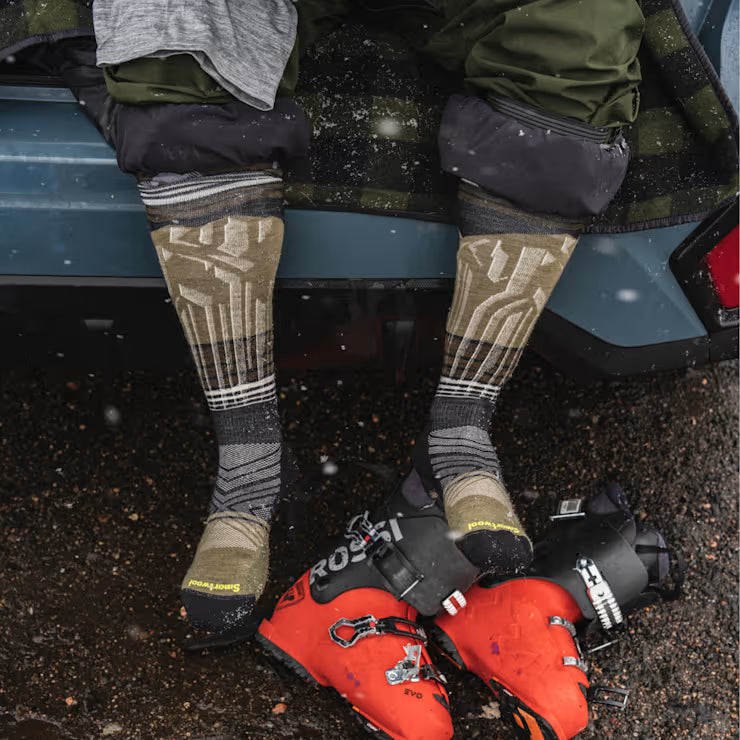 Smartwool Merino Ski Summit Shot Over The Calf Socks - Image 3