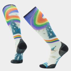 Smartwool Merino Ski Rainbow Trails Print Over The Calf Socks