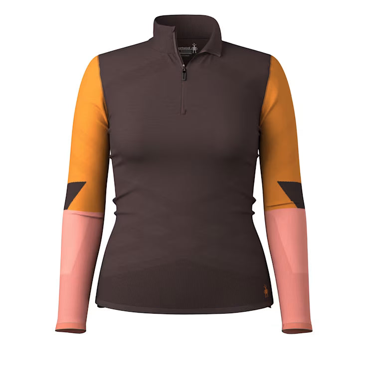 Smartwool Merino Women's Intraknit? Thermal Merino Base Layer Colorblock 1/4 Zip - Image 4