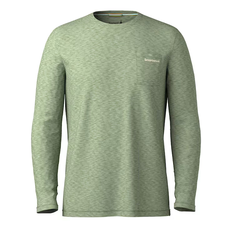 Smartwool Merino Men's Merino Hemp Blend Gear Up Long Sleeve Graphic Tee - Image 3