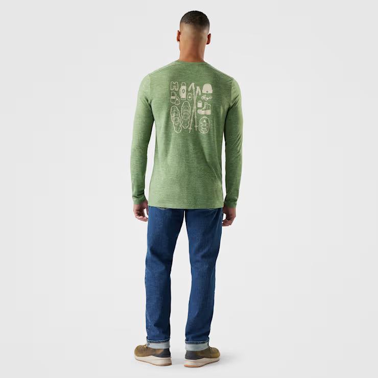 Smartwool Merino Men's Merino Hemp Blend Gear Up Long Sleeve Graphic Tee - Image 2