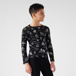Alternative view of Smartwool Merino Kids' Classic Thermal Merino Base Layer Crew
