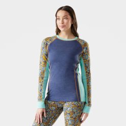 Smartwool Merino Women's Classic Thermal Merino Base Layer Colorblock Crew
