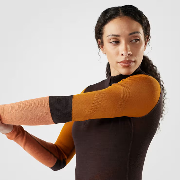 Smartwool Merino Women's Intraknit? Thermal Merino Base Layer Colorblock 1/4 Zip - Image 3