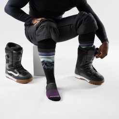 Alternative view of Smartwool Merino Snowboard Mountain Sunrise Over The Calf Socks
