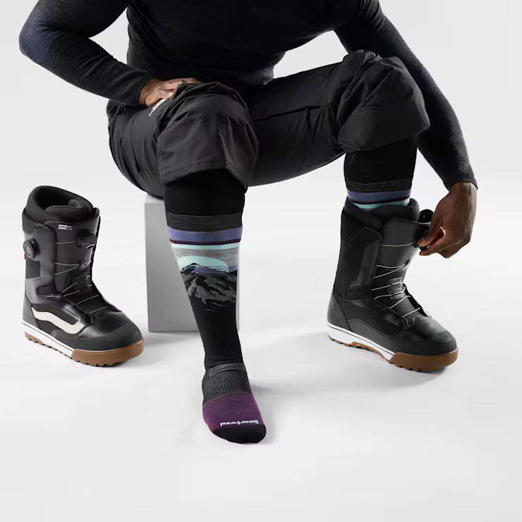 Smartwool Merino Snowboard Mountain Sunrise Over The Calf Socks - Image 2