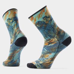 Smartwool Merino Bike Rugged Ride Print Crew Socks