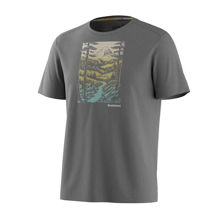 Smartwool Merino Men's Winding Trail Active Short Sleeve Graphic Tee - Image 2
