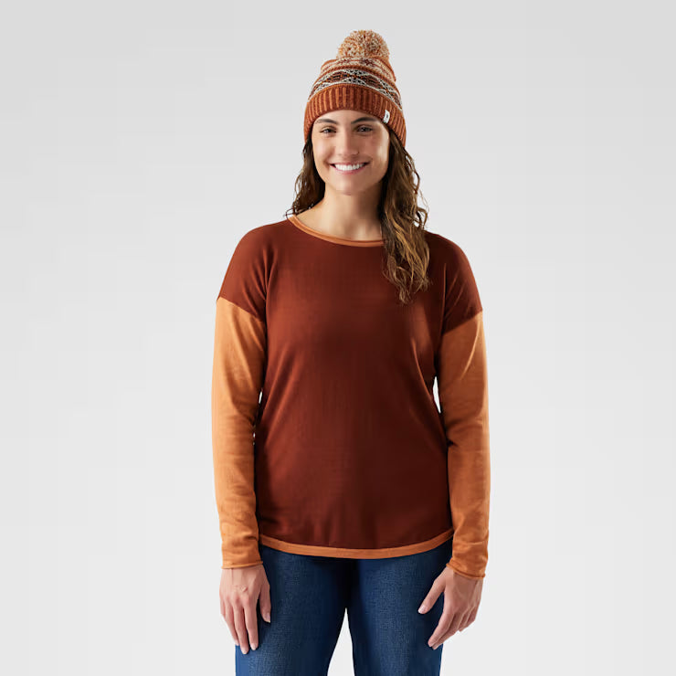 Smartwool Merino Women's Shadow Pine Colorblock Crew Sweater