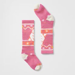 Smartwool Merino Kids' Wintersport Polar Bear Pattern Over The Calf Socks