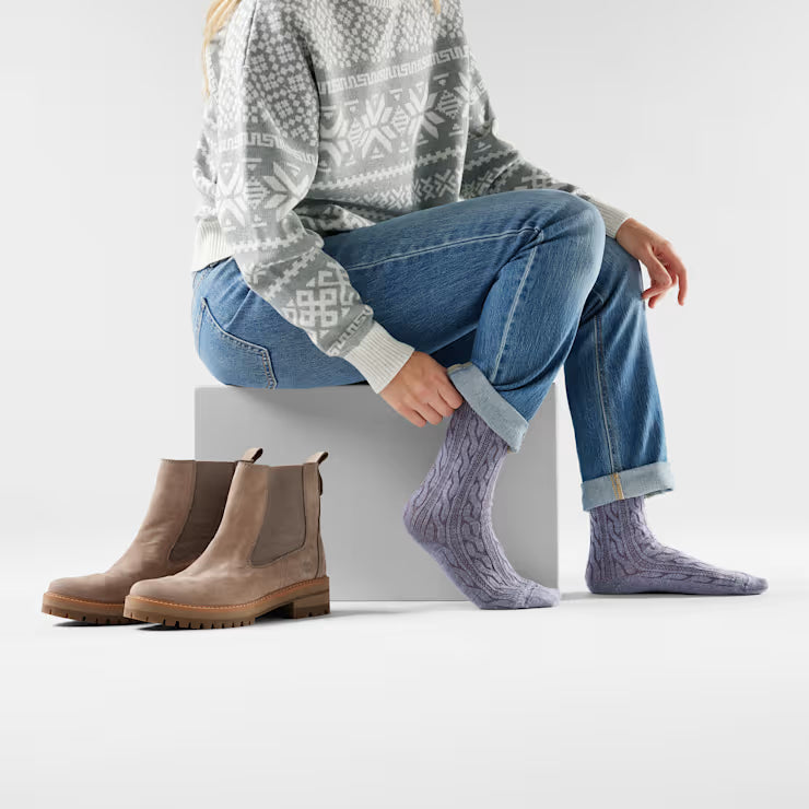 Smartwool Merino Women's Everyday Cable Crew Socks - Image 2