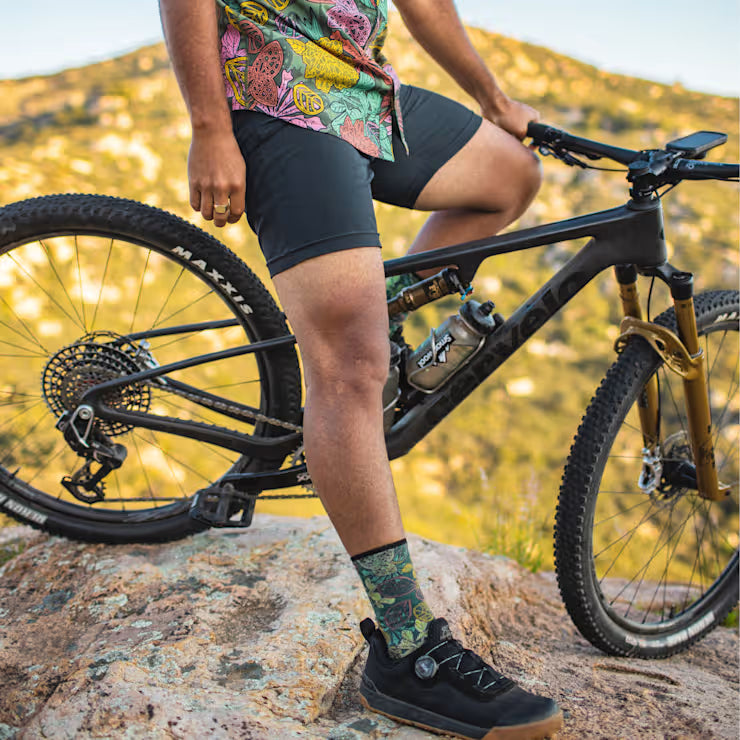 Smartwool Merino Bike Aloha Forest Print Crew Socks - Image 2